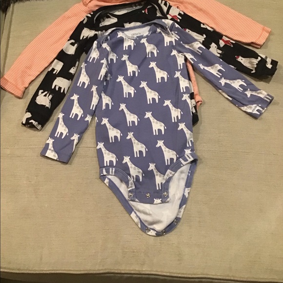 Baby Boy Carter 3 pack Long Sleeve bodysuits - Picture 1 of 4